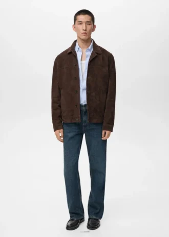 Jacke aus 100 % Leder mit Taschen