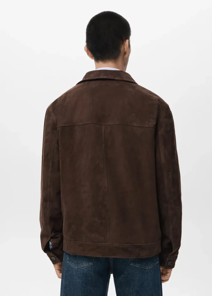 Jacke aus 100 % Leder mit Taschen Jacke aus 100 % Leder mit Taschen
