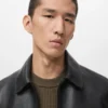 Jacke aus 100 % Leder mit Taschen Jacke aus 100 % Leder mit Taschen
