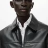Jacke aus 100 % Leder mit Taschen Jacke aus 100 % Leder mit Taschen