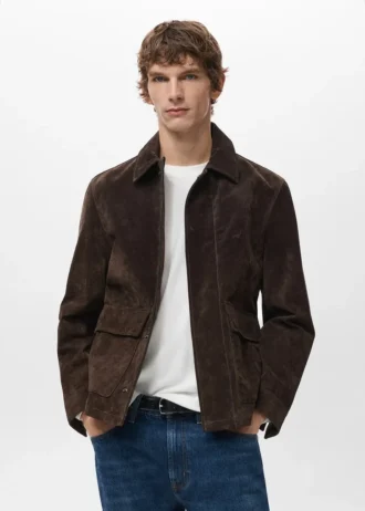 Jacke aus 100 % Wildleder