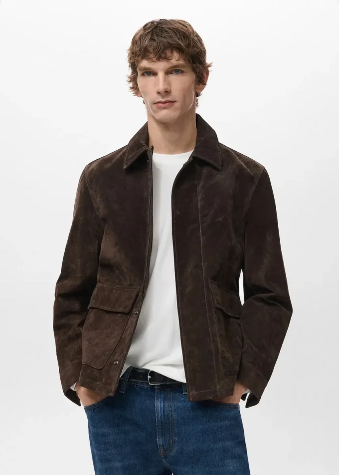 Jacke aus 100 % Wildleder Jacke aus 100 % Wildleder