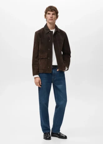 Jacke aus 100 % Wildleder