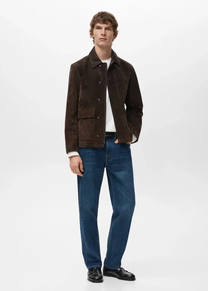 Jacke aus 100 % Wildleder Jacke aus 100 % Wildleder