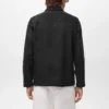 Jacke aus Leinenmischgewebe mit Taschen