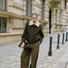 Jacke aus Wollmischgewebe mit abnehmbarem Kragen Jacke aus Wollmischgewebe mit abnehmbarem Kragen