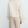 Jacke aus Wollmischgewebe mit Maxi-Revers Jacke aus Wollmischgewebe mit Maxi-Revers