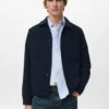 Jacke aus Wollmischgewebe mit Taschen Jacke aus Wollmischgewebe mit Taschen