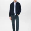 Jacke aus Wollmischgewebe mit Taschen Jacke aus Wollmischgewebe mit Taschen