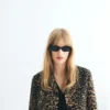 Jacke mit Leopardenmuster und Knöpfen Jacke mit Leopardenmuster und Knöpfen