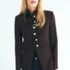 Jacke mit Stehkragen und Schmuckknöpfen Jacke mit Stehkragen und Schmuckknöpfen