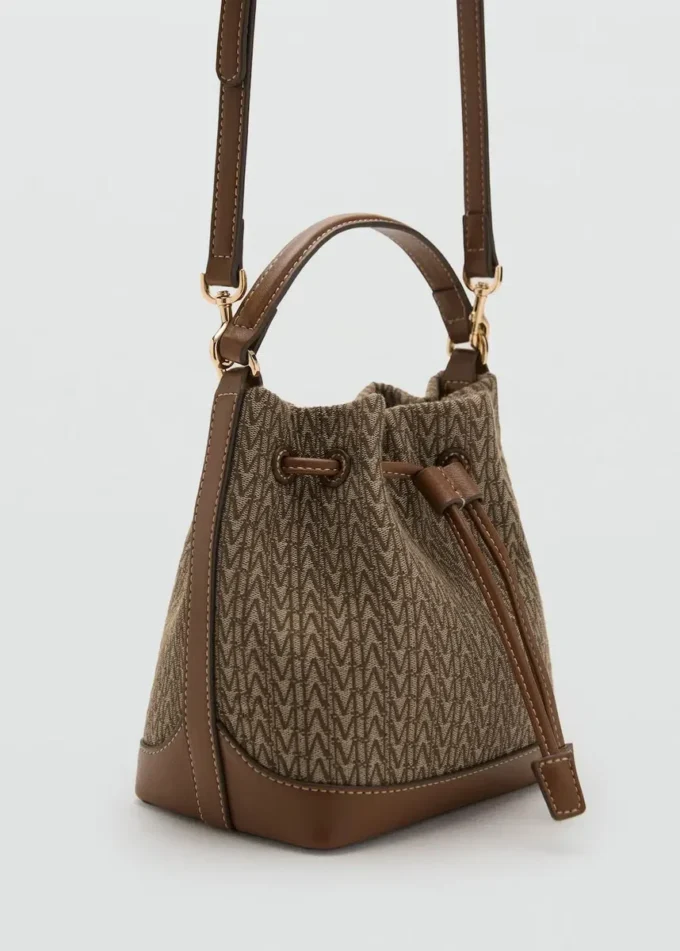 Jacquard-Beuteltasche mit Logo Jacquard-Beuteltasche mit Logo