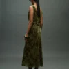 Jacquard-Kleid mit V-Ausschnitt Jacquard-Kleid mit V-Ausschnitt