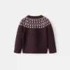 Jacquard-Pullover mit Knöpfen Jacquard-Pullover mit Knöpfen