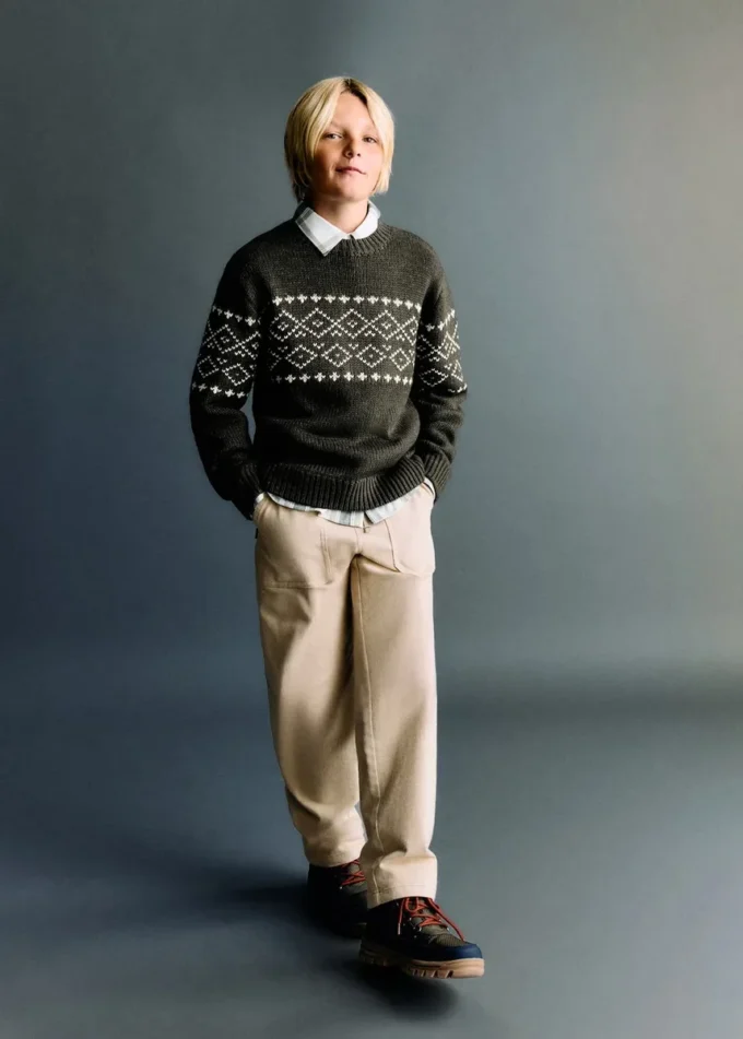 Jacquard-Strickpullover
