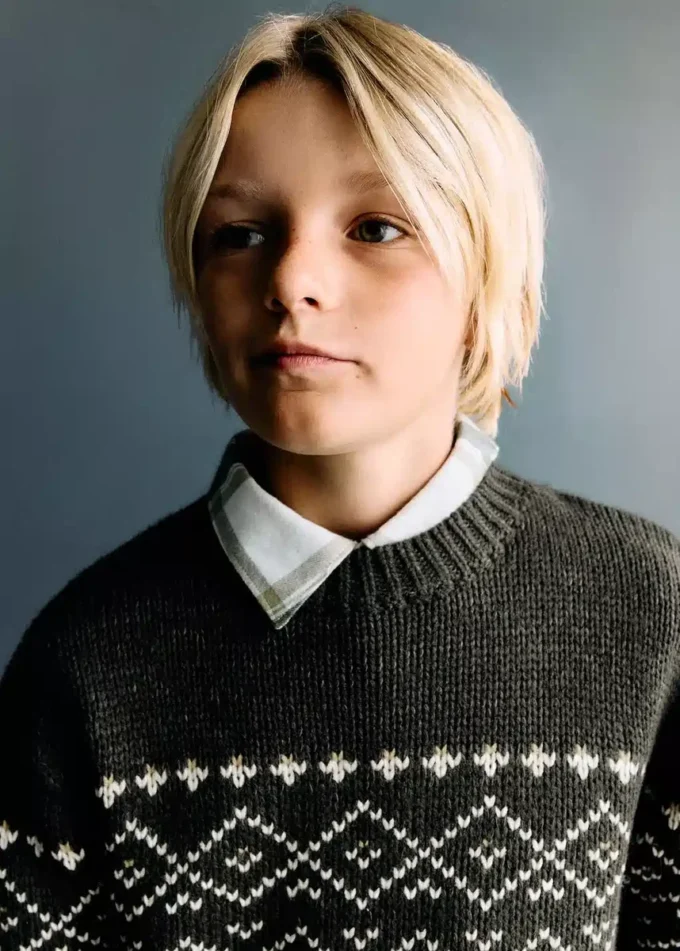 Jacquard-Strickpullover