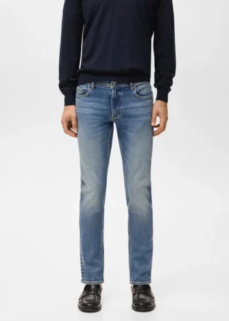 Jan Slim-Fit-Jeans in dunkler Waschung