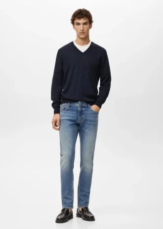 Jan Slim-Fit-Jeans in dunkler Waschung