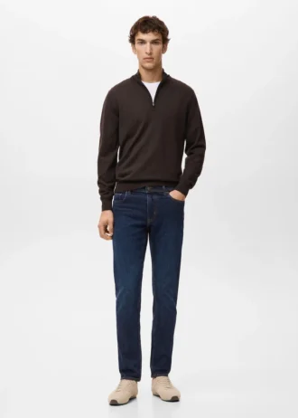 Jan Slim-Fit-Jeans in dunkler Waschung