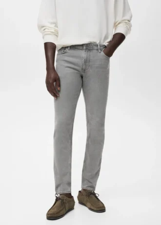 Jan Slim-Fit-Jeans in Grau