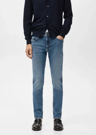 Jan Slim-Fit-Jeans in mittelblauer Waschung