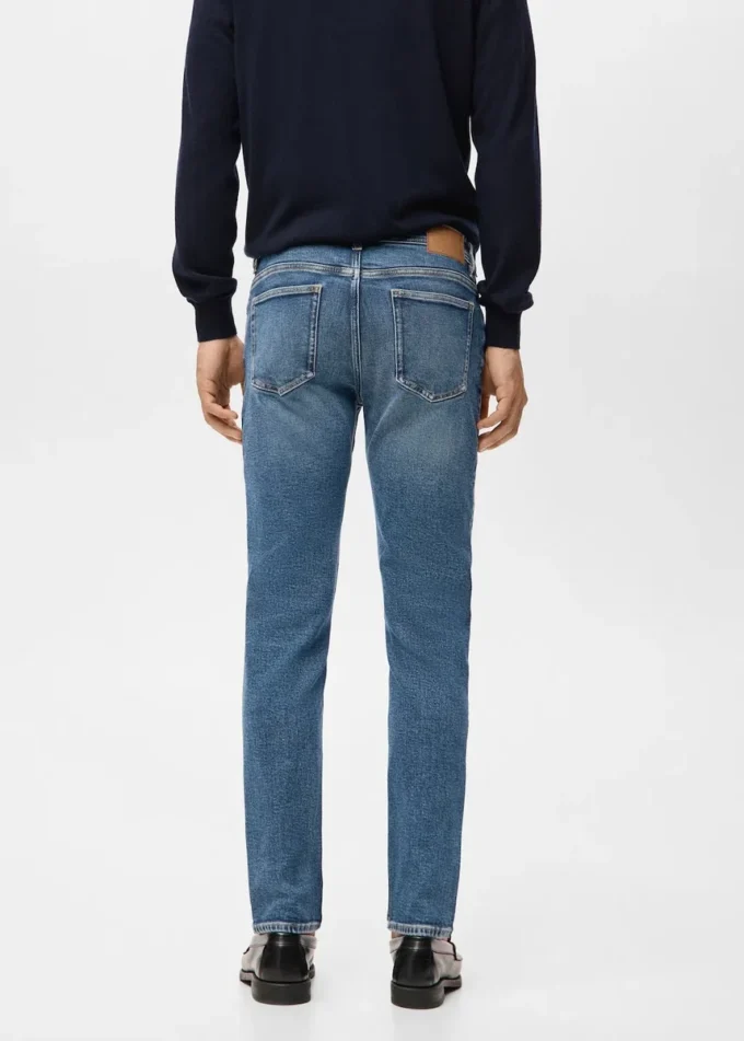 Jan Slim-Fit-Jeans in mittelblauer Waschung