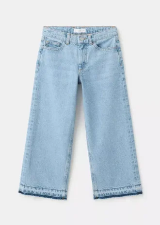 Jeans-Culotte mit mittlerer Leibhöhe und hohem Tragekomfort