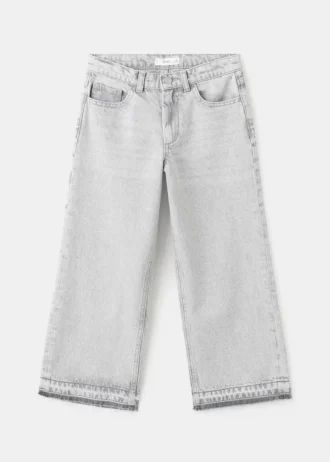 Jeans-Culotte mit mittlerer Leibhöhe und hohem Tragekomfort