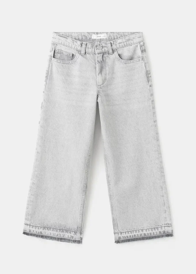 Jeans-Culotte mit mittlerer Leibhöhe und hohem Tragekomfort