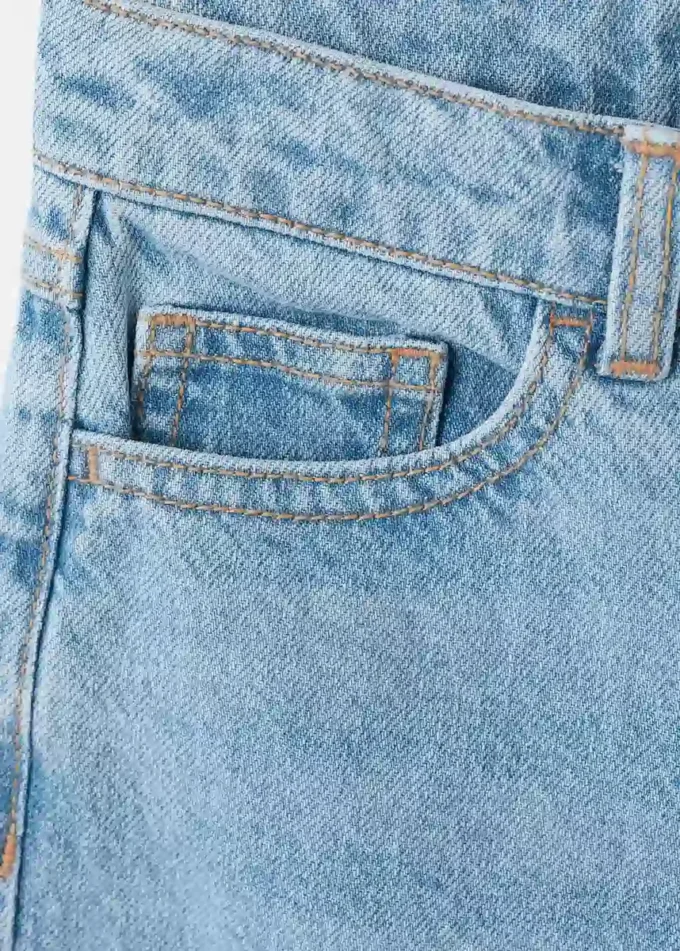 Jeans-Culotte mit mittlerer Leibhöhe und hohem Tragekomfort