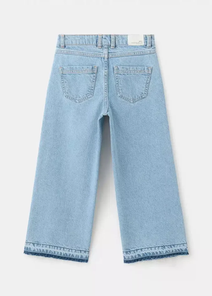 Jeans-Culotte mit mittlerer Leibhöhe und hohem Tragekomfort