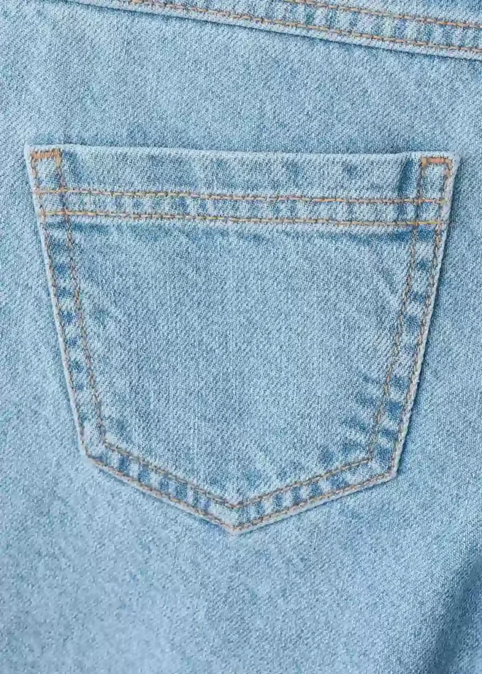 Jeans-Culotte mit mittlerer Leibhöhe und hohem Tragekomfort