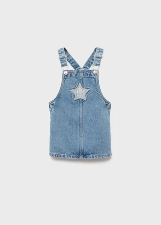 Jeans-Latzhose mit Sternen
