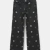 Jeans mit gesticktem Herz Jeans mit gesticktem Herz