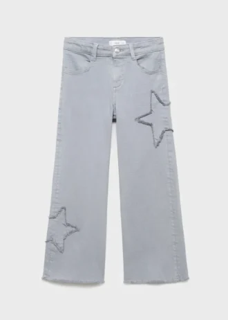 Jeans mit gestickten Sternen