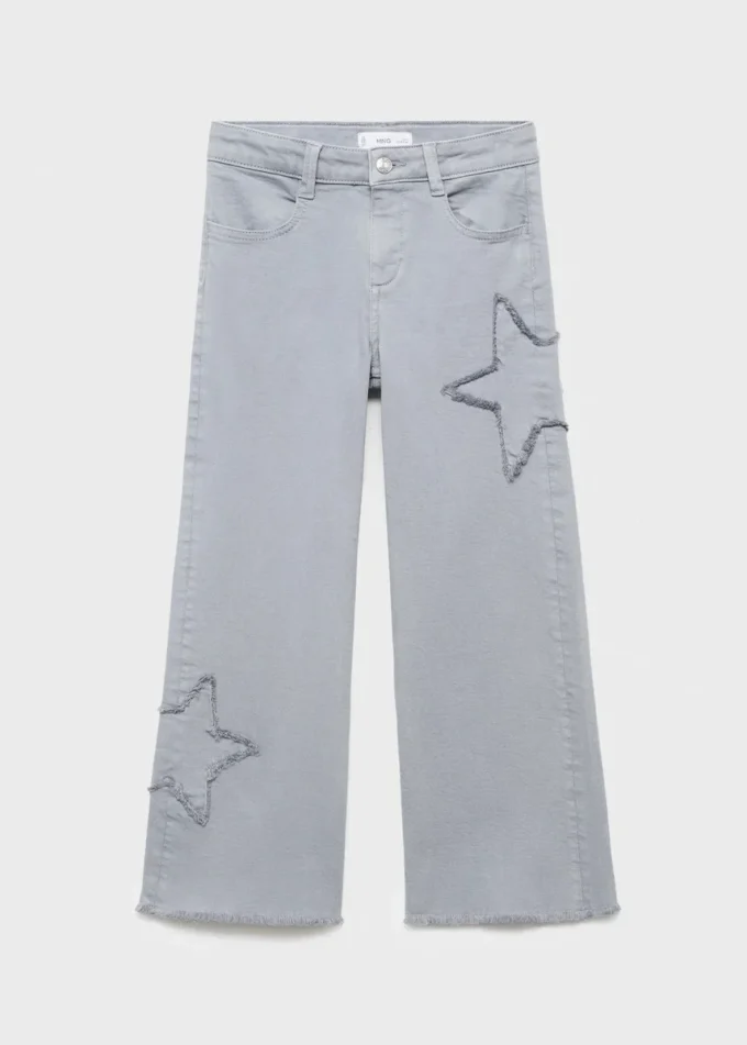 Jeans mit gestickten Sternen Jeans mit gestickten Sternen