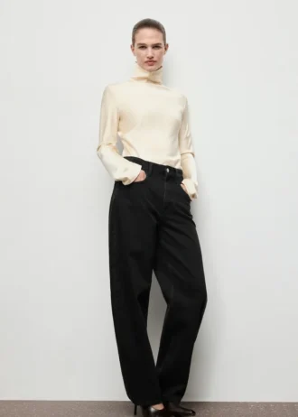 Jeans mit hoher Taille und geradem Schnitt
