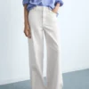 Jeans mit niedriger Leibhöhe und weitem Bein