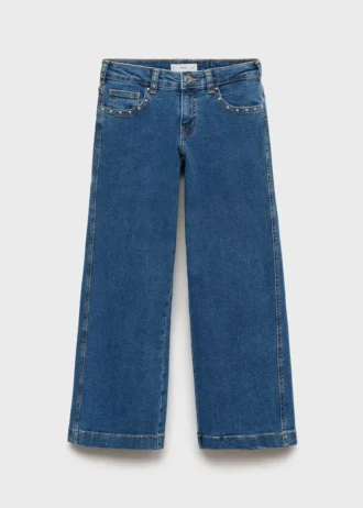 Jeans mit niedriger Taille und Nieten