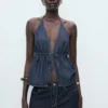 Jeans mit niedriger Taille und weitem Bein