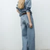 Jeanshemd mit Schleife Jeanshemd mit Schleife