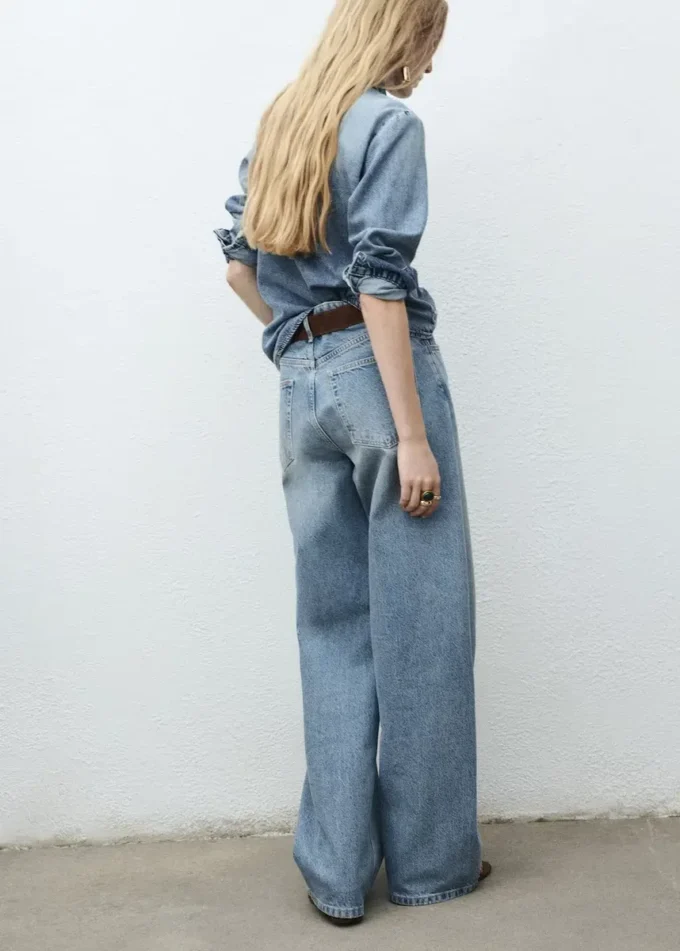Jeanshemd mit Schleife Jeanshemd mit Schleife