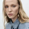 Jeanshemd mit Schleife Jeanshemd mit Schleife