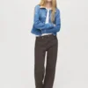 Jeansjacke mit Cordkragen Jeansjacke mit Cordkragen