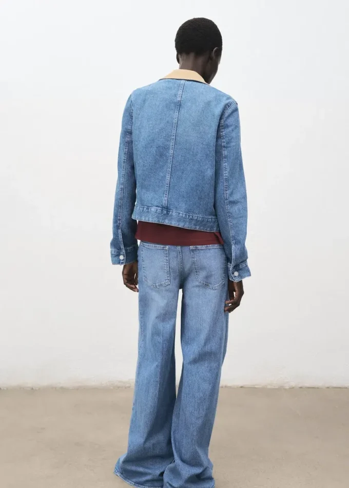 Jeansjacke mit Cordkragen Jeansjacke mit Cordkragen