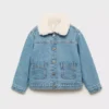 Jeansjacke mit Felloptik Jeansjacke mit Felloptik