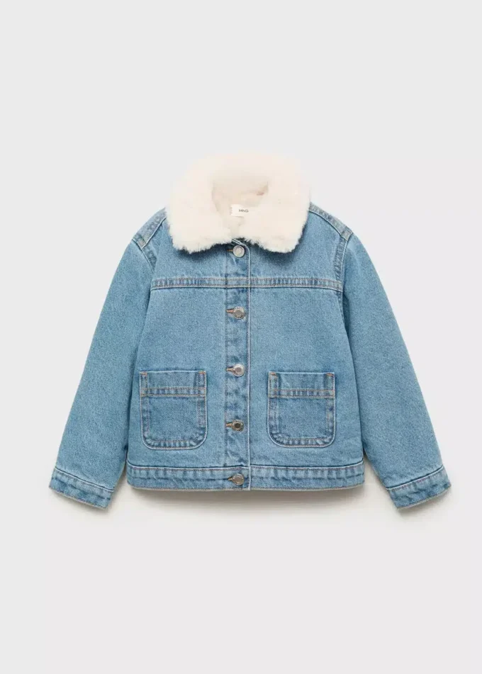 Jeansjacke mit Felloptik Jeansjacke mit Felloptik