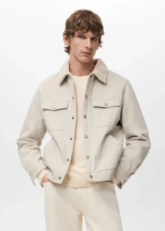 Jeansjacke mit Fleecefutter