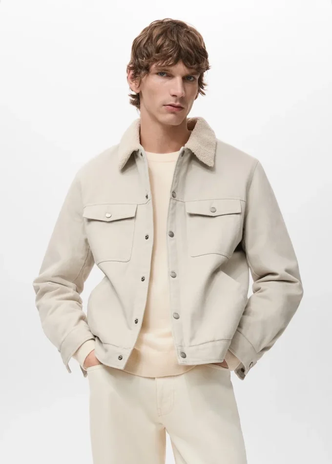 Jeansjacke mit Fleecefutter Jeansjacke mit Fleecefutter