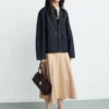 Jeansjacke mit Kunstlederkragen Jeansjacke mit Kunstlederkragen